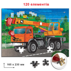 Дитячі пазли Автокран 86898, 120 елементів Энергия Плюс