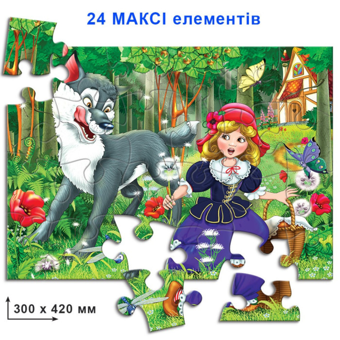 Дитячі пазли "Червона Шапочка" 82142 на 24 елемента Энергия Плюс