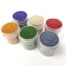 Набір гліттеру для біо-тату "Великий № 5" glitter-set-big-6x-5, 6 штук по 12 мл Fresh Tattoo