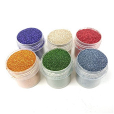 Набір гліттеру для біо-тату "Великий № 5" glitter-set-big-6x-5, 6 штук по 12 мл Fresh Tattoo