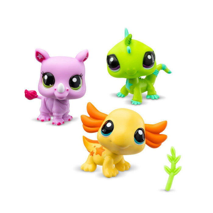 Ігровий набір "Настрій дикої природи" Littlest Pet Shop 00557 аксесуари та 3 фігурки Littlest Pet Shop