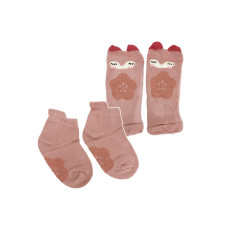 Дитячий набір наколінники і шкарпетки "Кіт" MGZ-0649(Pink) Mega Zayka