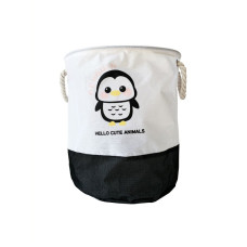 Кошик для іграшок та білизни "Hello cute animals Пінгвін" MGZ-1006(Black) 35 х 40 см Mega Zayka