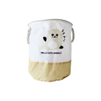 Кошик для іграшок та білизни "Hello cute animals Кіт" MGZ-1006(Gold) 35 х 40 см Mega Zayka