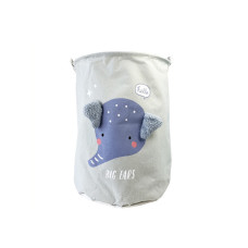 Кошик для іграшок та білизни "Big ears Слоник" MGZ-1009(Grey) 50 х 40 см Mega Zayka