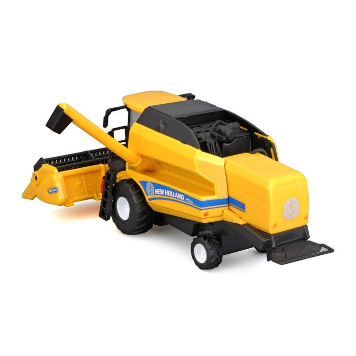Автомодель Зернозбиральний комбайн "New Holland TC5.90" Bburago 18-31721 із зерновою жниваркою Bburago