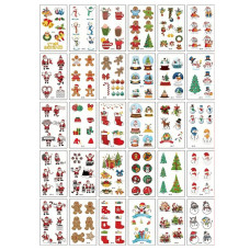 Набір дитячих тимчасових тату "Різдво та Новий рік №2" tattoo-mini-set-cmas-30-2 Fresh Tattoo