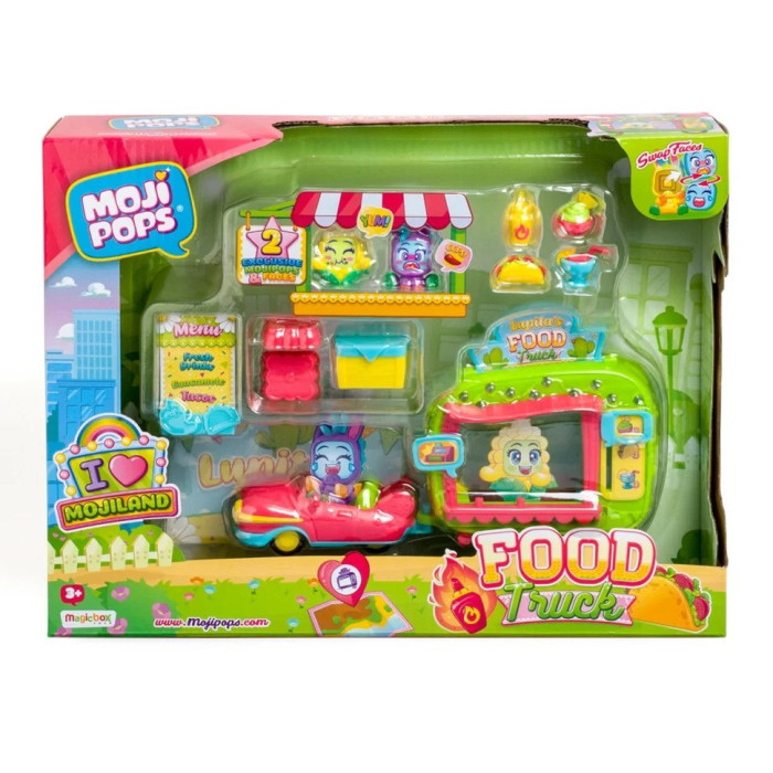 Ігровий набір Фургончик з Їжею Moji Pops PMPSB216IN80 (2 фігурки, аксесуари) Moji Pops