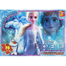 Дитячий пазл "Frouzen Крижане Серце" FR028 постер 70 елементів G-Toys