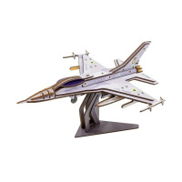 Дерев'яний 3D конструктор "F16"Арт-26913, 79 деталей PuzzleOK