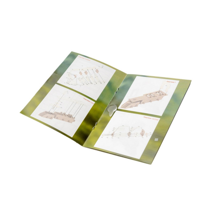 Дерев'яний 3D конструктор "Потяг" Puz-00924, 231 деталь PuzzleOK