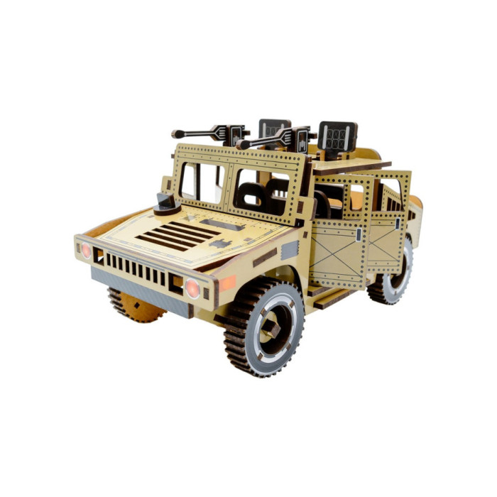 Дерев'яний 3D конструктор "Humvee" Puz-00927, 100 деталей PuzzleOK