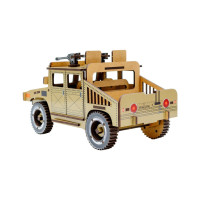 Дерев'яний 3D конструктор "Humvee" Puz-00927, 100 деталей                                                                   PuzzleOK