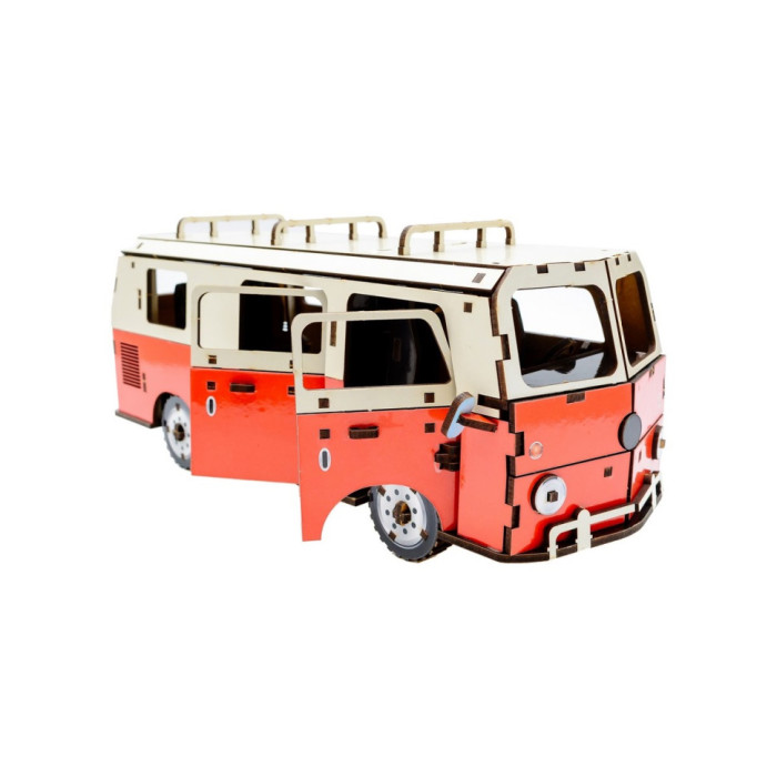 Дерев'яний 3D конструктор "Мікроавтобус" Puz-00926, 156 деталей PuzzleOK