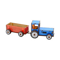Дитячий дерев'яний 3D конструктор "Трактор" Puz-00933, 69 деталей PuzzleOK