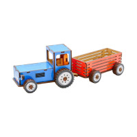 Дитячий дерев'яний 3D конструктор "Трактор" Puz-00933, 69 деталей PuzzleOK
