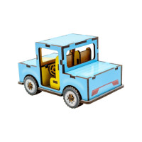 Дитячий дерев'яний 3D конструктор "Машинка" Puz-00930, 43 деталі PuzzleOK
