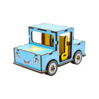 Дитячий дерев'яний 3D конструктор "Машинка" Puz-00930, 43 деталі PuzzleOK