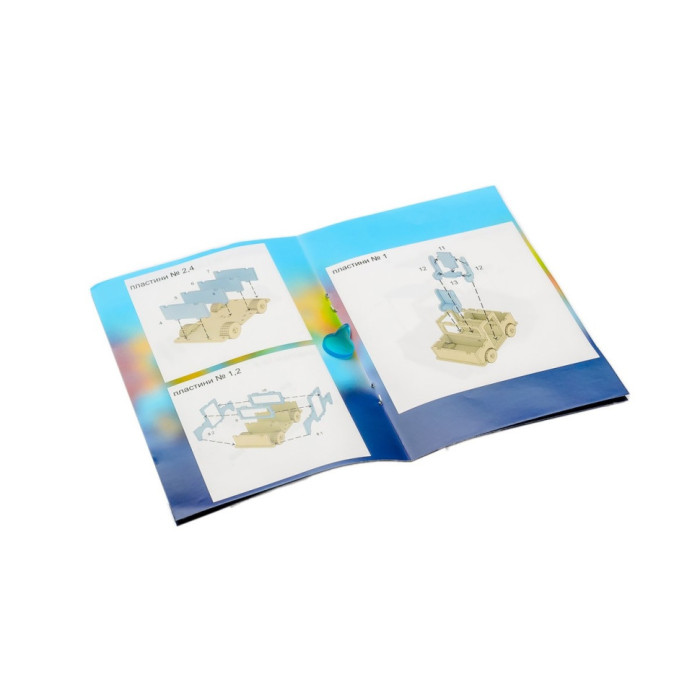 Дитячий дерев'яний 3D конструктор "Машинка" Puz-00930, 43 деталі PuzzleOK