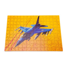 Фігурний дерев'яний пазл A3 "F16 Fighting Falcon" PuzA3-02023, 176 елементів PuzzleOK