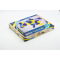 Дерев'яний пазл "Мапа України"Арт-60906 синьо-жовтий 60х90 см PuzzleOK