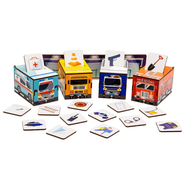 Дитячий Сортер Монтессорі "Машинки" Puz-87873 PuzzleOK