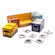 Дитячий Сортер Монтессорі "Машинки" Puz-87873 PuzzleOK