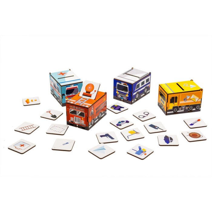 Дитячий Сортер Монтессорі "Машинки" Puz-87873 PuzzleOK