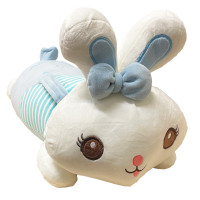 Дитяча м'яка іграшка "Зайка" L1122(Blue) іграшка з пледом, розмір 60 см Bambi