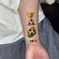 Набір дитячих тимчасових тату "Футбол №1" football-tattoo-mini-set- 10 штук по 12*7 см  Fresh Tattoo