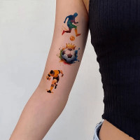 Набір дитячих тимчасових тату "Футбол №1" football-tattoo-mini-set- 10 штук по 12*7 см  Fresh Tattoo