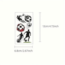 Набір дитячих тимчасових тату "Футбол №1" football-tattoo-mini-set- 10 штук по 12*7 см  Fresh Tattoo