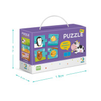 Дитячий пазл "Хто Що Їсть" DoDo 300118, 24 елемента DoDo Toys