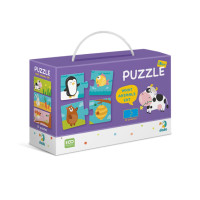 Дитячий пазл "Хто Що Їсть" DoDo 300118, 24 елемента DoDo Toys