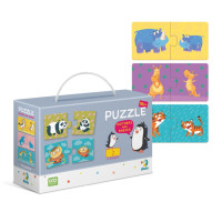 Дитячий пазл Мама і Малюк DoDo 300150, 12 пазлів по 2 елементи DoDo Toys