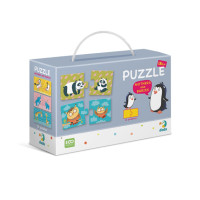 Дитячий пазл Мама і Малюк DoDo 300150, 12 пазлів по 2 елементи DoDo Toys