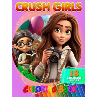 Розмальовка для дітей Crush Girls А05122408 формат А4 Jumbi