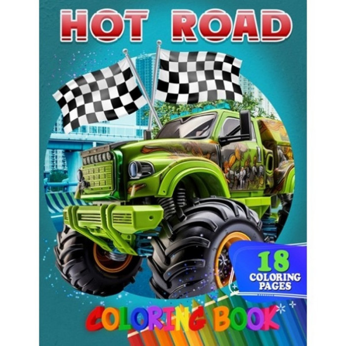 Розмальовка для дітей Hot Road А05122411 формат А4 Jumbi