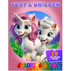 Розмальовка для дітей Pony&Unicorn А05122401 формат А4 Jumbi