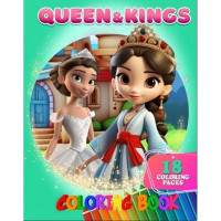 Розмальовка для дітей Queen&Kings А05122402 формат А4 Jumbi