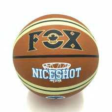 М'яч баскетбольний Fox ball №7 NE-BAS-1026 коричнево-бежевий Newt