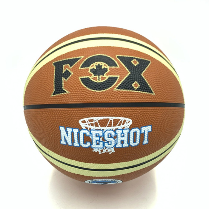 М'яч баскетбольний Fox ball №7 NE-BAS-1026 коричнево-бежевий Newt