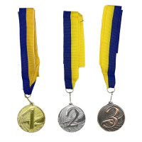 Набір(комплект) медалей № 1 NE-LG-M123, 1, 2, 3 місце зі стрічками Newt