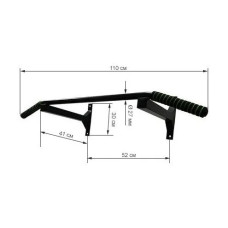 Турнік настінний Wide чорний NE-TR-15B Newt