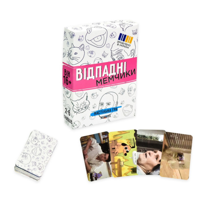 Настільна гра "Відпадні мемчики" 30630 гральні картки 110 штук, інструкція Strateg