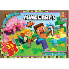 Дитячий пазл "Minecraft" MC797 плакат 35 елементів G-Toys