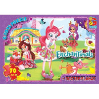 Дитячий пазл "Enchantimals" EA213 плакат 70 елементів G-Toys