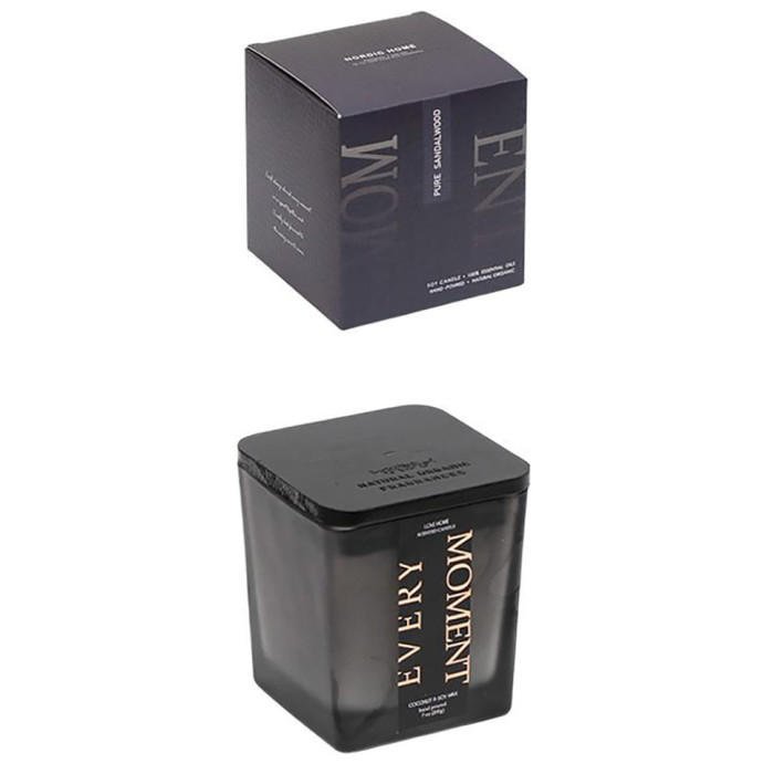 Ароматична свічка "Love home" AXW2027-1(Pure Sandalwood) у скляному стакані з кришечкою Bambi