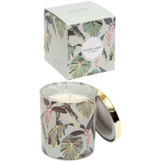 Ароматична свічка "Home fragrance" AXW2015(Bergamot) у скляному стакані з кришечкою  Bambi