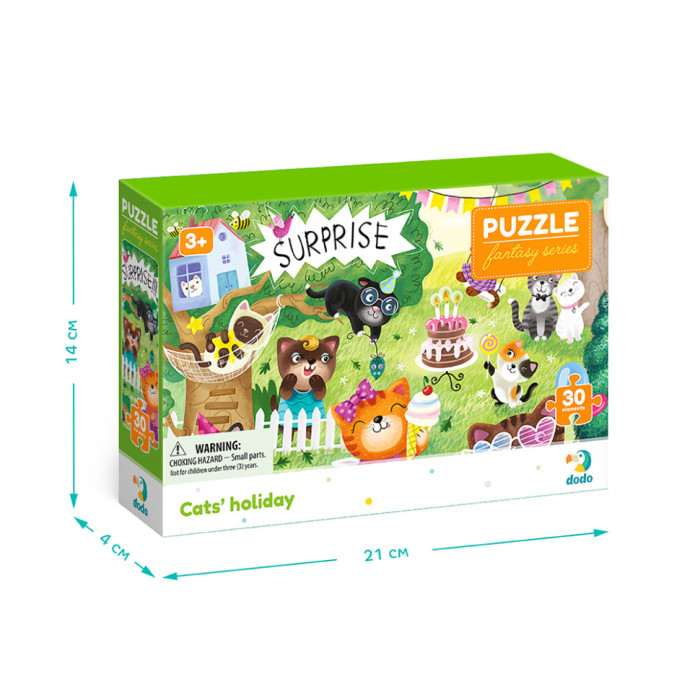 Дитячі пазли 300417 "Свято котиків" 30 елементів DoDo Toys